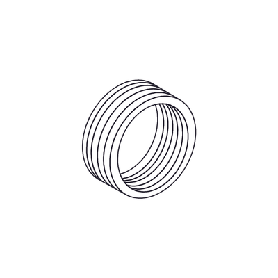 Reducción Bushing  Aluminio de 2"  a 1/2" / Para Tubo Conduit Rígido ó IMC / Con Recubrimiento de Uretano Purpura. 