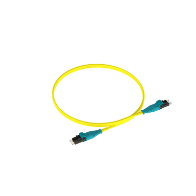 Jumper de Fibra Optica Monomodo 9/125 OS2, LC-LC Duplex Push Pull, OFNR (Riser), Color Amarillo, 3 Metros (9.84 Pies)