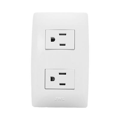 Contacto Dúplex de 127 V~60 HZ 15 A / Color Blanco.