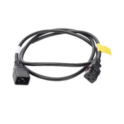 Cable de Alimentación Eléctrica Con Bloqueo de Seguridad, de IEC C19 a IEC C20, 1.8 Metros de Largo, Color Negro, 1 Pieza