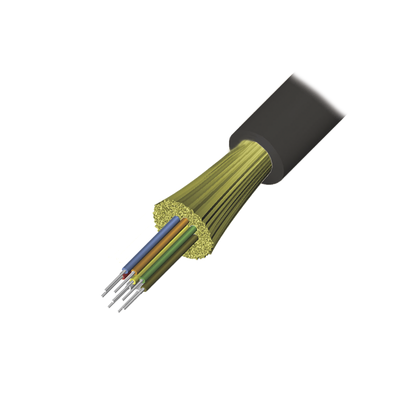 Cable de Fibra Óptica de 12 Hilos, Interior/Exterior, Tight Buffer, No Conductiva (Dieléctrica), Plenum, Multimodo OM4 50/125 Optimizada, 1 Metro (3.28 Pies)