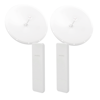 Kit de Enlace Completo PTP en 5 GHz, Hasta 20 km, con el Modelo Conectorizado C1XAN y Antena Direccional de 28 dBi Modelo TXP-D4865-28-SMA, Administración en Nube Gratis con INSIGHTS