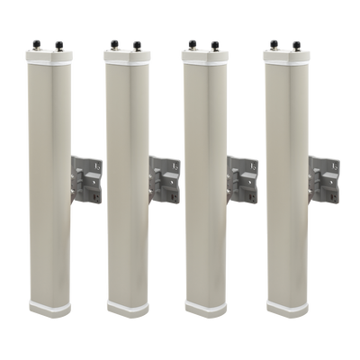 Kit de Antenas Sectoriales, 2.4 GHz, 14 dBi, 2 N-Hembra, 70°, polaridad cruzada, para series A8/A8n/A2