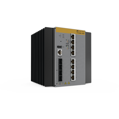 Switch Industrial Administrable Capa 3 de 8 Puertos 10/100/1000 Mbps + 4 Puertos SFP