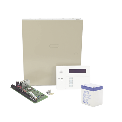 Kit de Panel de Alarma VISTA48LA con Gabinete, Teclado programador y Batería 
