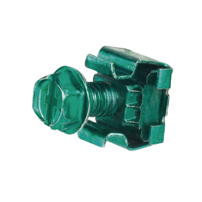 KIT 4 Tuercas Enjauladas No. 12-24, 4 Tornillos Rosca 1/2" Verde.