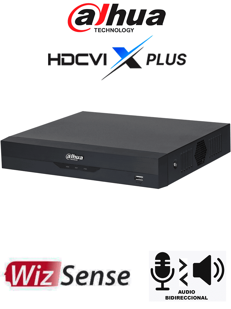 DAHUA DH-XVR5108HS-4KL-I3/T - DVR 4K de 8 Canales WizSense/ HDCVI X PLUS/ Audio Bidireccional/ Acupick/ SMD Plus/ H.265+/ Protección Perimetral y Reconocimiento Facial/ Compatible Dolink Care