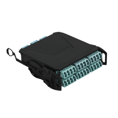 Módulo Plug & Play LightVerse, Hasta 24 Fibras, Base 8 Hembra, Shuttered LC/UPC para Fibra Multimodo OM4, STD Loss