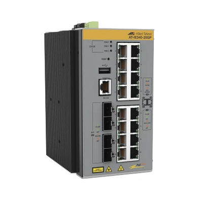 Switch Industrial Capa 3, 16x 10/100/1000T PoE+, 4x 100/1000X SFP (TAA compliant)