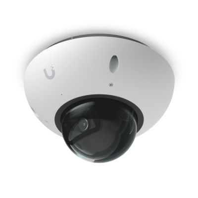 UniFi G6 Dome – Cámara 4K Antivandálica y Todo Clima con Sensor de 8 MP (1/1.8”), Motor de IA Multi-TOPS y Visión Nocturna Infrarroja de Largo Alcance