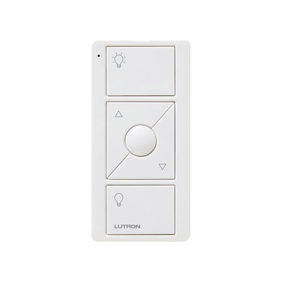 Control remoto PICO 3 botones encender/apagar, atenuador (dimmer) y botón favorito, complemente con un atenuador Caseta, RA2, RadioRa2.