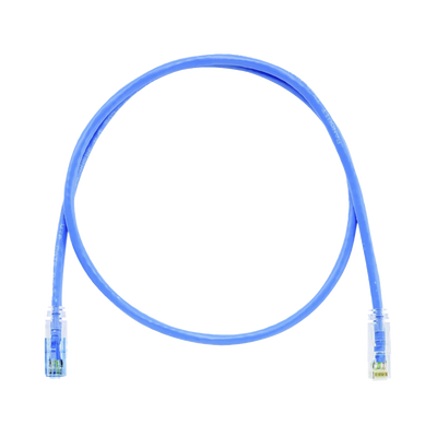 Cable de Parcheo TX6 Llaveado Azul, UTP Cat6, 24 AWG, CM, Color Azul, 2.13 Metros (7 Pies)