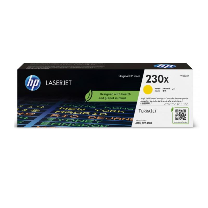 TONER HP 230X AMARILLO ORIGINAL 7500 PAGINAS HP TERRAJET (W2302X)