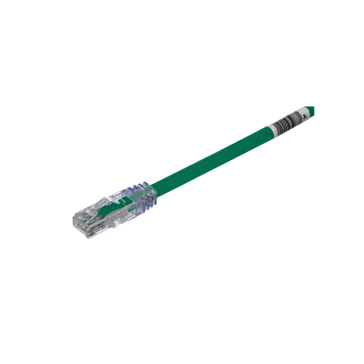 Cable de Parcheo UTP, Cat6A, 24 AWG, CM, Color Verde, 3.05 Metros (10 Pies)