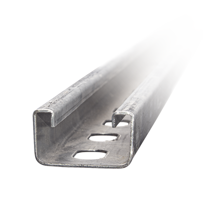 Unicanal Perforado 4 X 2 cm X 3 m / Calibre 12 / Galv. Electrolítico.