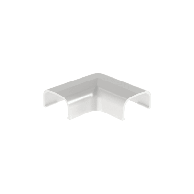 Conexión en ángulo recto "L", para uso con canaleta LD5, material ABS, Color Blanco