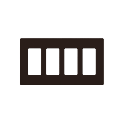 PLACA DE PARED COLOR CAFÉ, 4 ESPACIOS