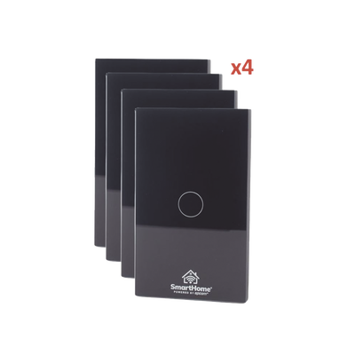 (Wifi) KIT 4 apagadores inteligentes Wifi compatibles con Alexa y GoogleHome