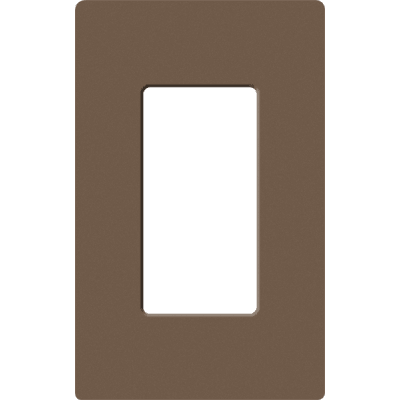 Placa de pared 1 espacio, para atenuador (dimmer), apagador ó control remoto inalámbrico LUTRON.