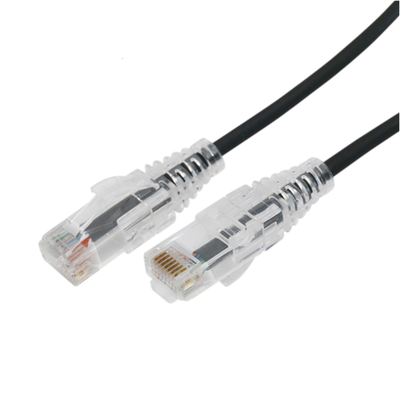 Cable de Parcheo Slim UTP Cat6A - 10 Metros (32.81 Pies) Negro, Diámetro Reducido (28 AWG)