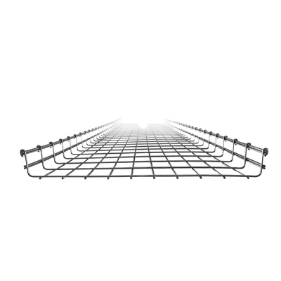 Charola Tipo Malla 54/500 mm, Acabado Electro Zinc, Hasta 430 Cables Cat6, Tramo de 3 Metros