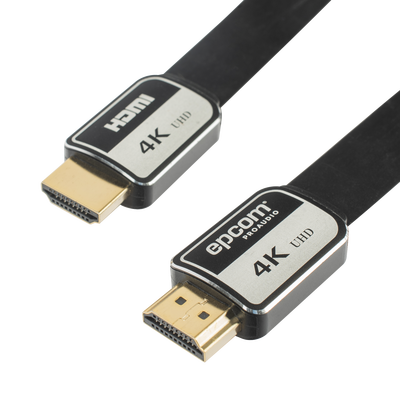 Cable HDMI de 3 Metros (9.84 Pies) | Alta Definición | Versión 2.0 | Alta Velocidad 18Gbps | 4K@60Hz | Conectores Chapados en Oro | Tipo Plano