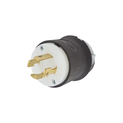 Clavija con Bloqueo de Media Vuelta Industrial 30 A 250 V CA / 3 Polos 4 Hilos / Nema L15-30P.