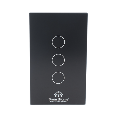 (Wifi) Apagador switch inalámbrico WIFI, control de 3 regresos de carga, 110V