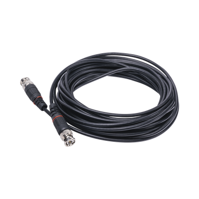 Cable Coaxial Armado con Conector BNC (Video) / Longitud de 8 mts / Optimizado para Cámaras 4K / Uso en Interior