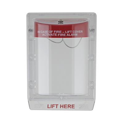 Cubierta Protectora de Policarbonato Serie Stopper IIÆ, Con Bocina, Sin Espaciador, Montaje Empotrado, Etiqueta en Inglés