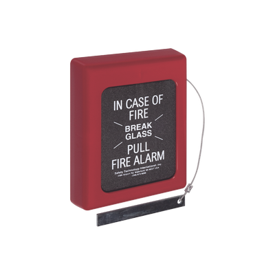 Protector Con Cristal, Rómperse En Caso De Incendio Para Estaciones De Jalón, Texto En Inglés