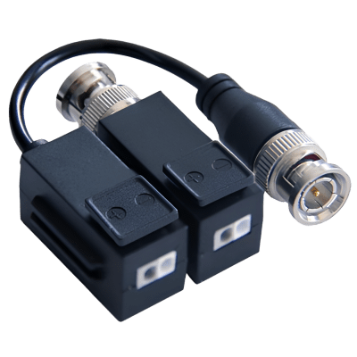 Kit de Transceptor (Balluns) TURBOHD con Boton Push / Hasta 8 MP (4K) / 100% Cobre / Soporta HD-TVI / AHD / CVI / CVBS / Audio por Coaxitron / Datos para Menu de Configurar de Cámaras 