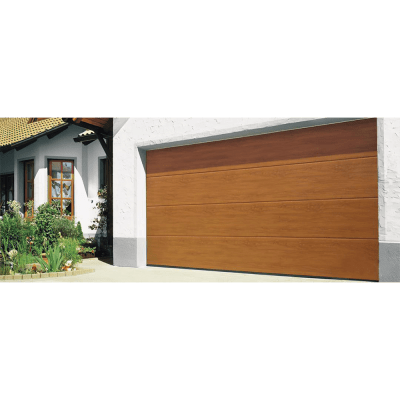 Sección para puerta de Garage / Linea Central / Imitacion MADERA / Golden Oak / Para GARAGE107 / Estilo Americana.