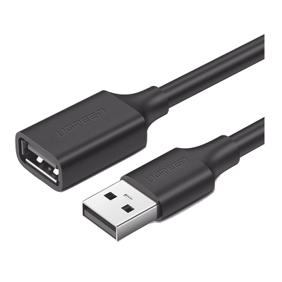 Cable Extensor USB 2.0 A a A | 1 metro | Macho-Hembra | Ultra Durabilidad | Núcleo de Cobre Estañado 28/22 AWG | Blindaje Interior Múltiple / Ideal para teclado, mouse, impresoras, etc.