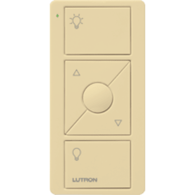 Control remoto PICO 3 botones encender/apagar, subir/bajar intensidad, color blanco, complemente con un atenuador Caseta, RA2, RadioRa2.