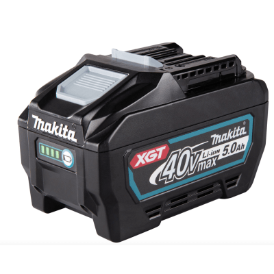 Batería LXT Litio-Ion de 40V 5.0 Ah, con indicador de nivel de carga.