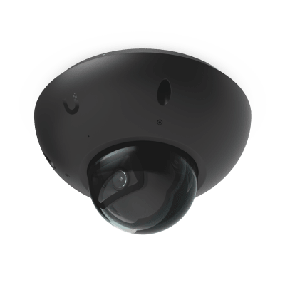 UniFi G6 Dome – Cámara 4K Antivandálica y Todo Clima con Sensor de 8 MP (1/1.8”), Motor de IA Multi-TOPS y Visión Nocturna Infrarroja de Largo Alcance, Color Negro