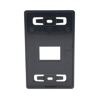 Placa de Pared Modular MAX, de 2 Salida, Color Negro