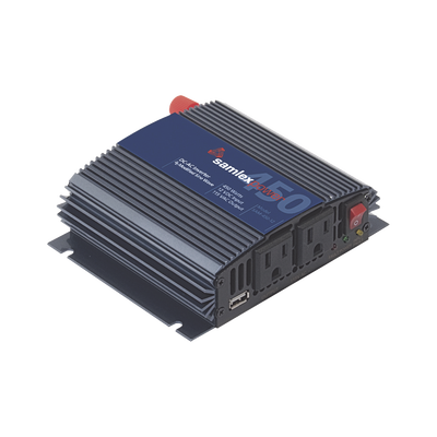 Inversor de Corriente Onda Modificada (CD-CA). Potencia Nominal 450 W, Ent:12Vcc, Sal: 115Vca 60 Hz.