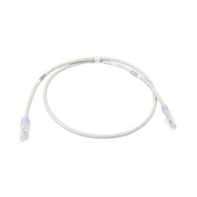 Cable de Parcheo TX6, UTP Cat6, 24 AWG, CM, Color Gris, 2.13 Metros (7 Pies)