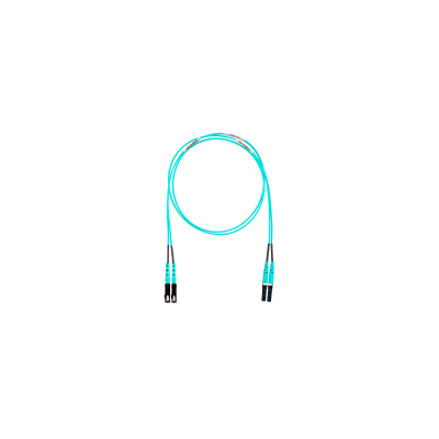 Jumper de Fibra Optica Multimodo 50/125 OM4, LC-SC Duplex, OFNR (Riser), Color Aqua, 5 Metros (16.40 Pies)