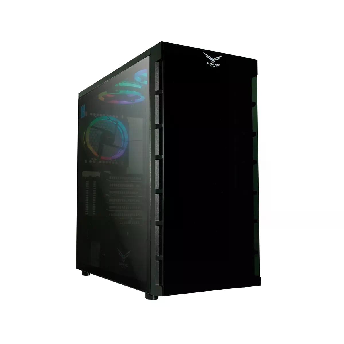 GABINETE NACEB ORION FULL TOWER ATX EATX MICRO ATX MINI ITX USB 2.0 3.0 SIN FUENTE 3 VENTILADORES INSTALADOS NEGRO