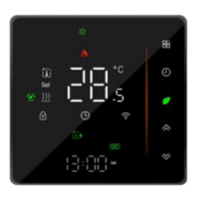 Termostato con tecnología inalámbrica ZigBee 4PIPE V Fancoil / 110 - 120VCA
