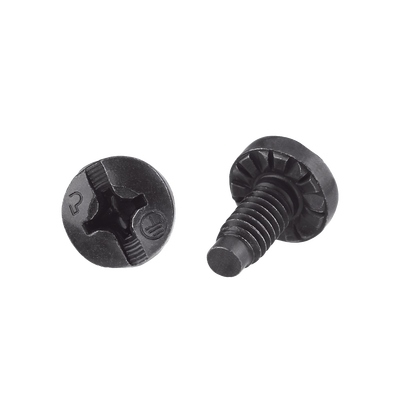 Tornillo de Unión a Tierra Con Formación de Rosca, #12-24 x 1/2, Color Negro, Bolsa de 100 Piezas