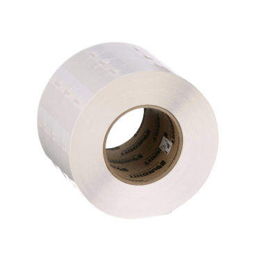 Casete de 500 Etiquetas Adhesivas, para Patch Panel, Face Plate o Cajas Superficiales, Para Identificación 1 Puerto, Color Blanco