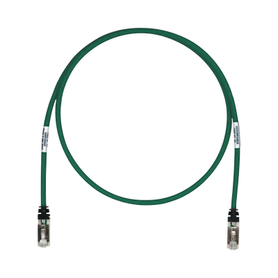 Patch Cord Cat6A, Blindado S/FTP, CM/LS0H, 5.18 Metros (17 Pies), Color Verde