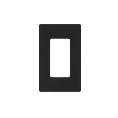 Tapa Color Negro para interruptor o dimmer Lutron, 1 gang, limpio y moderno