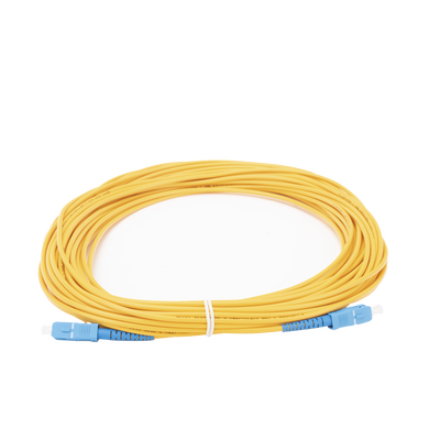 Jumper de Fibra Óptica Monomodo SC/UPC-SC/UPC Simplex de 10 Metros (32.81 Pies), 3mm