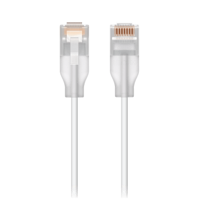 Patchcord UniFi Etherlighting? de 2 Metros (6.56 Pies), hasta 10G / Soporta hasta PoE+++ / Conector RJ45 Transparente para Mejores Efectos de Luz con Switches USW PRO MAX