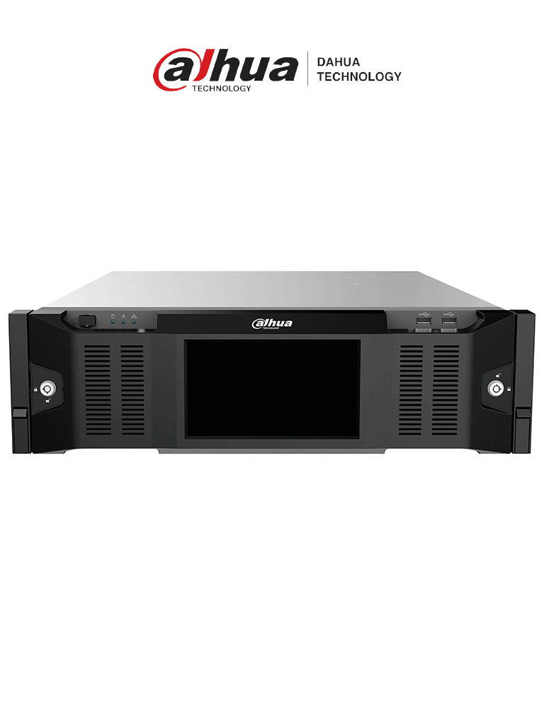 DAHUA DSS7016DR-S2- Servidor de Administración de Dispositivos compatible con Software DSS Pro y dispositivos Dahua. Ofrece una capacidad de 600Mbps y cuenta con 15 bahías SATA Hot Plug. Soporta RAID para una gestión avanzada y segura de dispositivos.